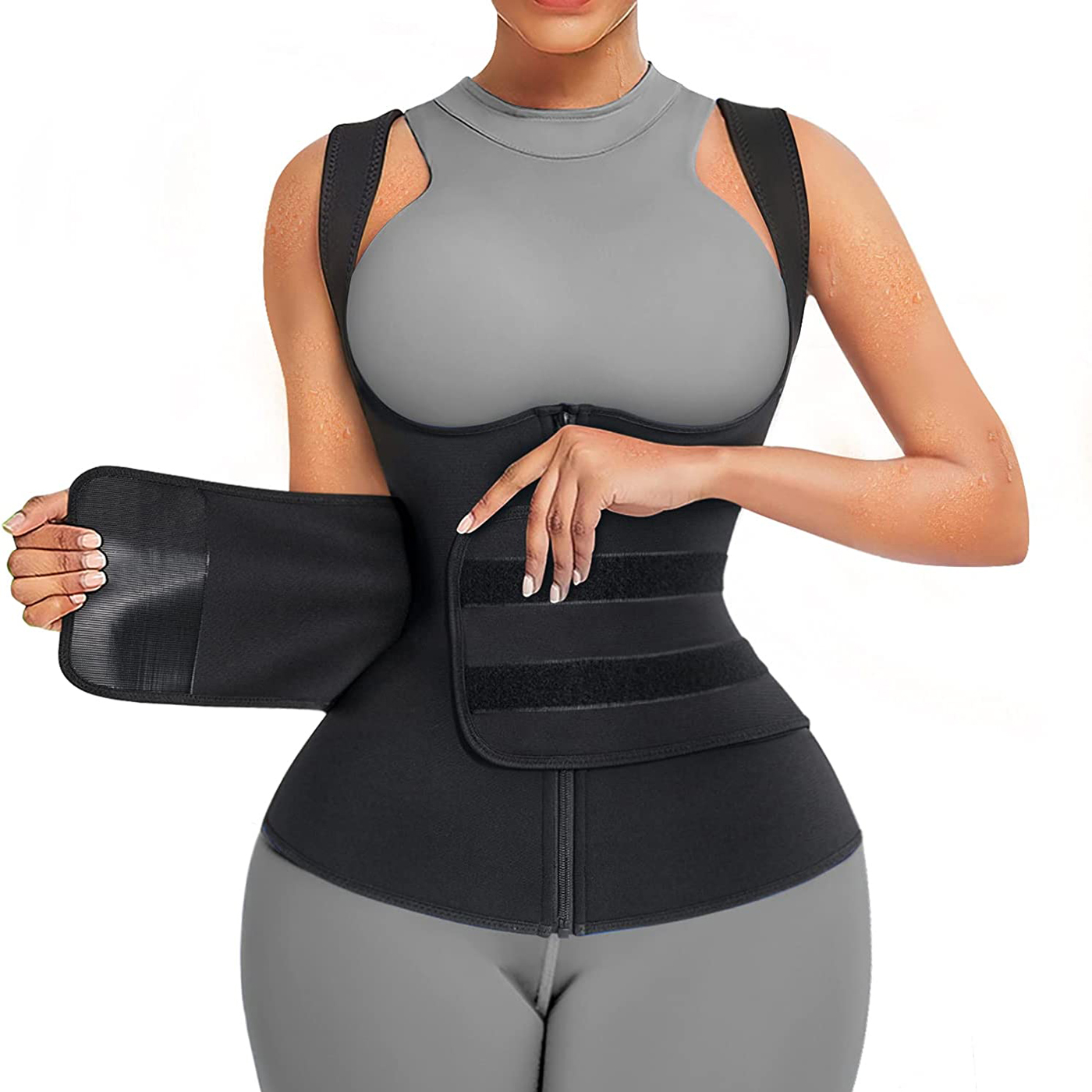 Sweat Waist Trainer Belt Neoprene - Traje de sauna de neoprene para
