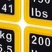 Fitness Equipment - Conjunto de 2 Adesivos Amarelos de