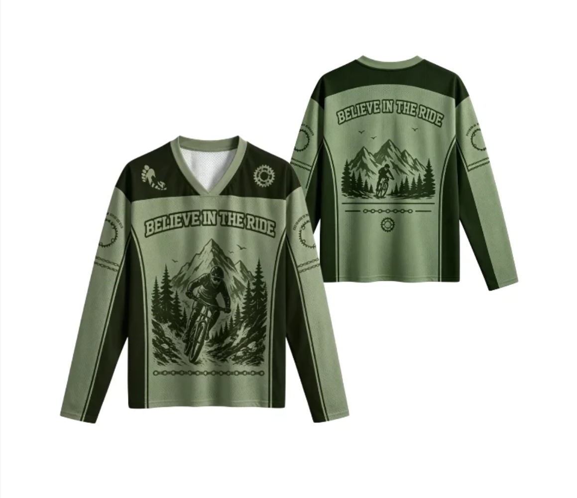 Cycling - Camiseta Esportiva de Manga Longa com