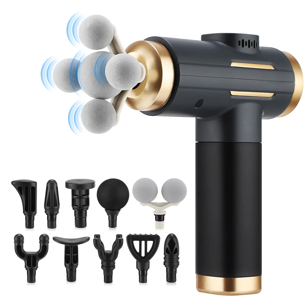 Electric Massage Gun Deep Tissue - Pistola de Massagem Elétrica para Fáscia,