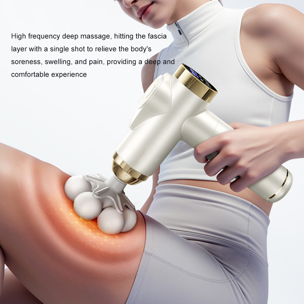 Electric Massage Gun Deep Tissue - Massageador Elétrico Profissional de Fáscia, Alta