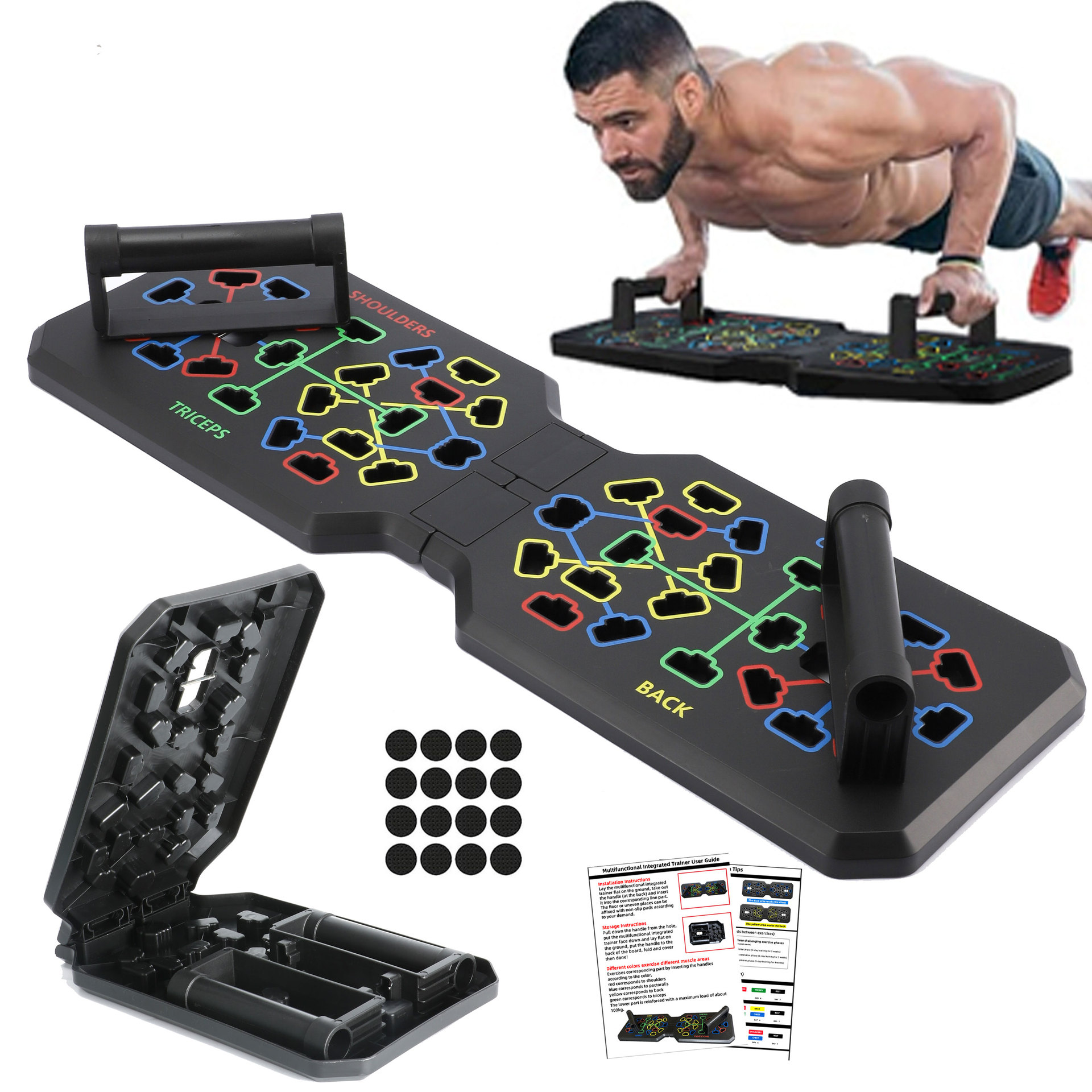 Sistema de prancha dobrável pa - Push Up Board Foldable Multi Function avaliação e preço