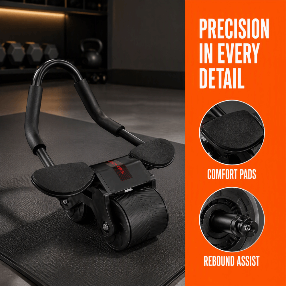 Roda Abdominal de Aço ABS com  - Ab Roller Wheel With Elbow Support avaliação e preço