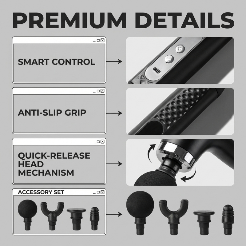Pistola de Massagem Muscular E - Electric Massage Gun Deep Tissue avaliação e preço