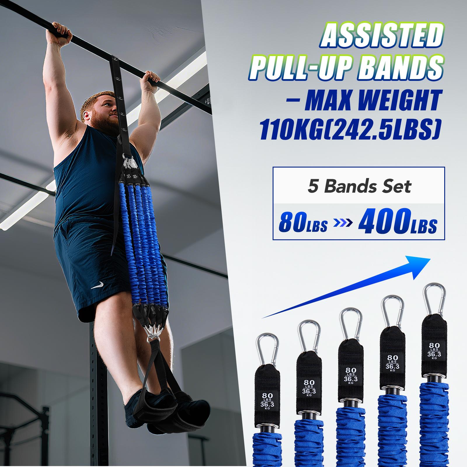 Conjunto de Faixas de Assistên - Resistance Bands Set With Handles avaliação e preço