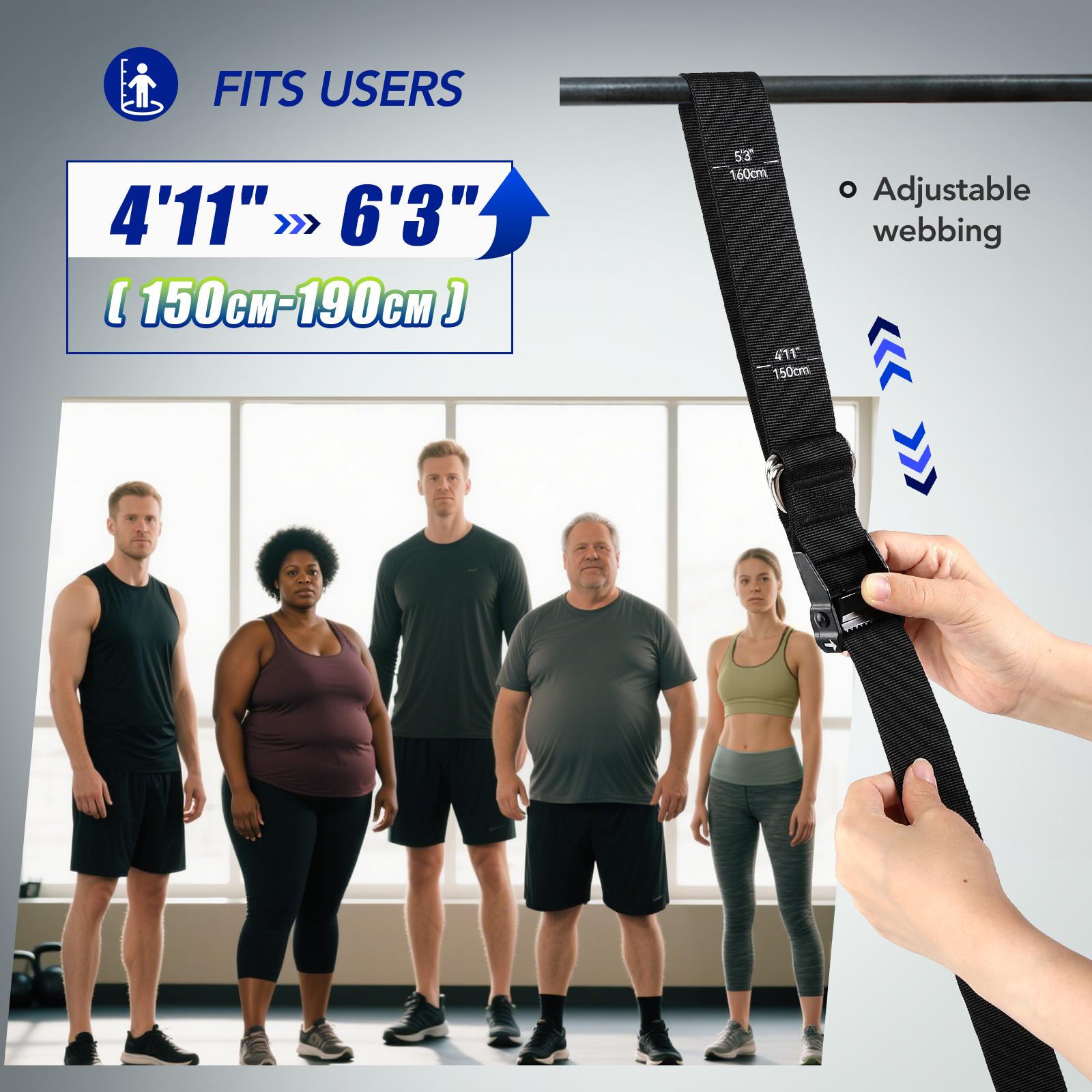 Conjunto de Faixas de Assistên - Resistance Bands Set With Handles avaliação e preço