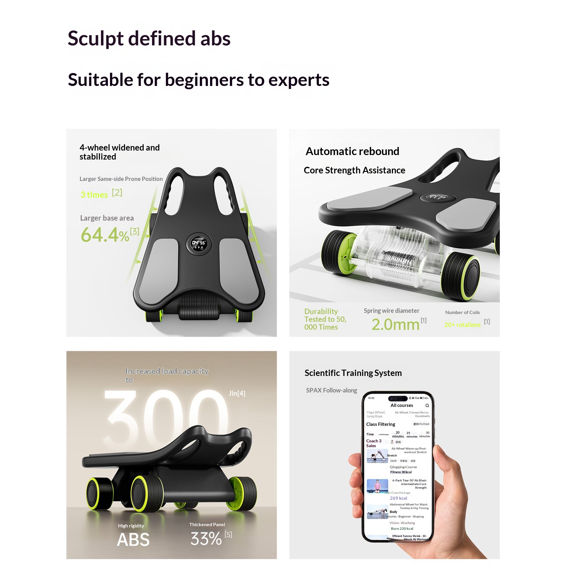 Rolo Abdominal com Apoio para  - Ab Roller Wheel With Elbow Support avaliação e preço