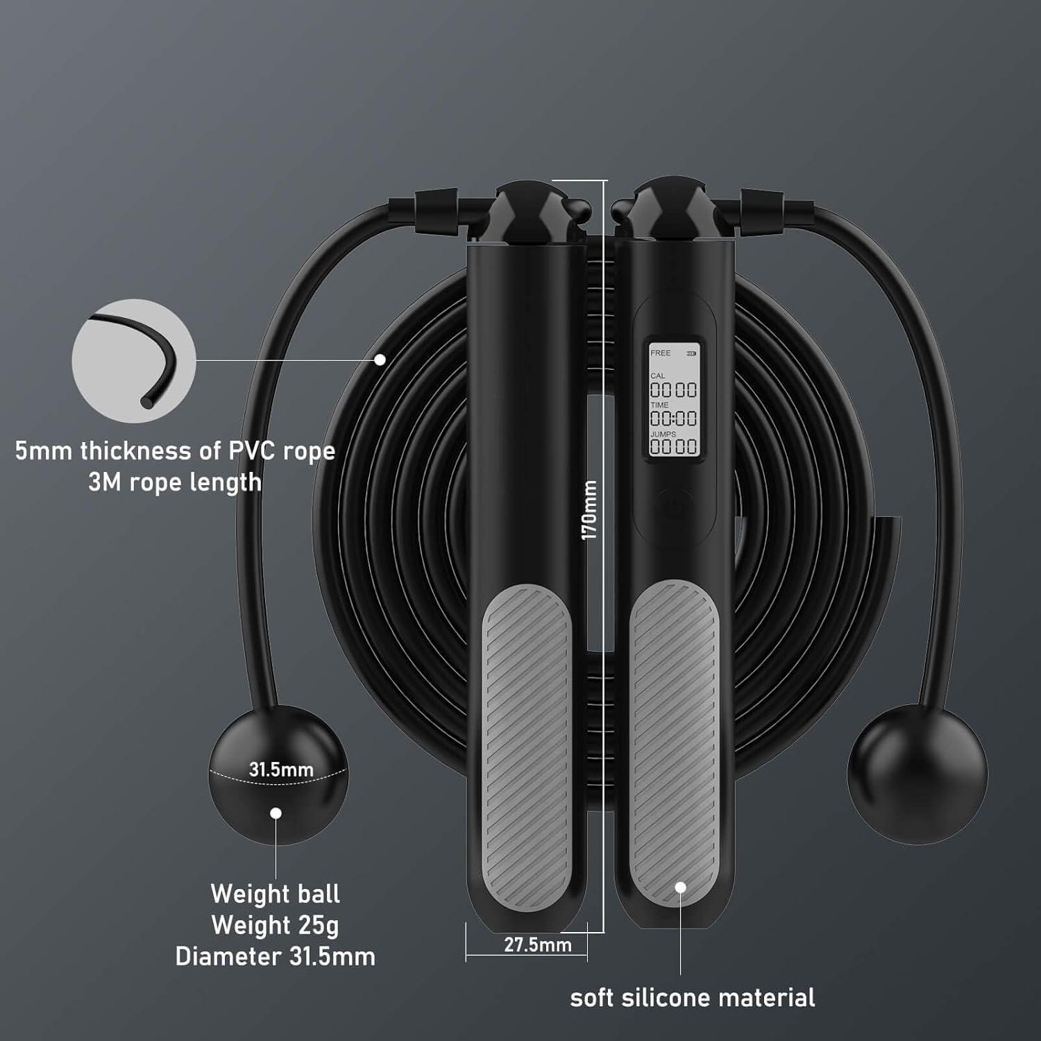 Corda de Pular Digital Intelig - Smart Jump Rope Digital Counter avaliação e preço