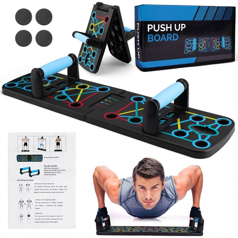 Equipamento de exercício dobrá - Push Up Board Foldable Multi Function avaliação e preço