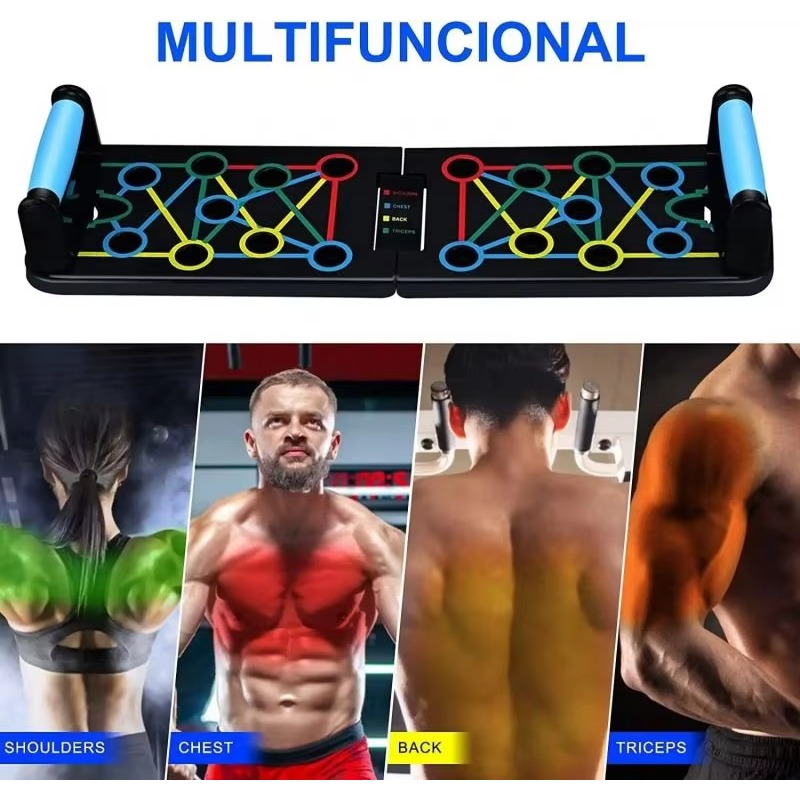 Equipamento de exercício dobrá - Push Up Board Foldable Multi Function avaliação e preço