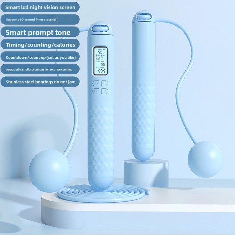 Corda de pular sem fio, antide - Smart Jump Rope Digital Counter avaliação e preço