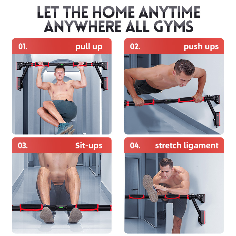 Venda quente casa ginásio port - Door Pull Up Bar No Screw avaliação e preço