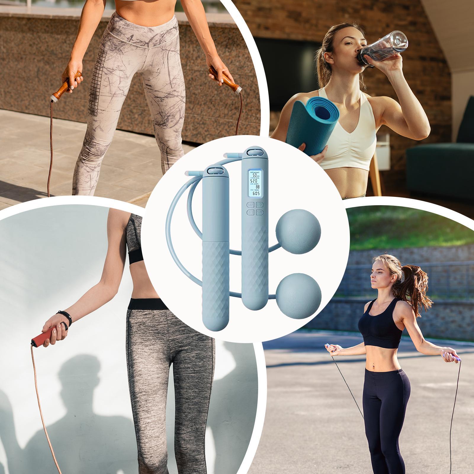 Corda de pular sem corda com c - Smart Jump Rope Digital Counter avaliação e preço