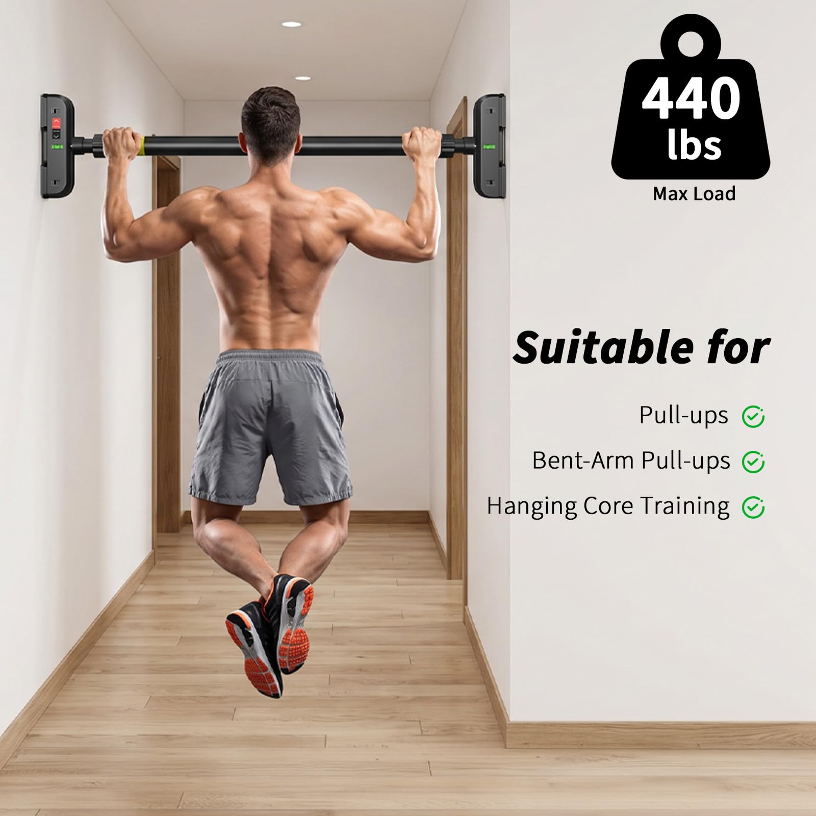Barra de Exercícios para Porta - Door Pull Up Bar No Screw avaliação e preço