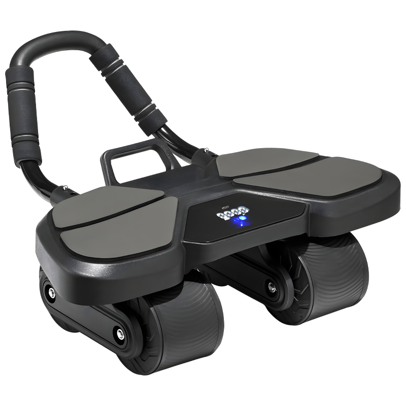 Rolo de roda Ab preto com supo - Ab Roller Wheel With Elbow Support avaliação e preço