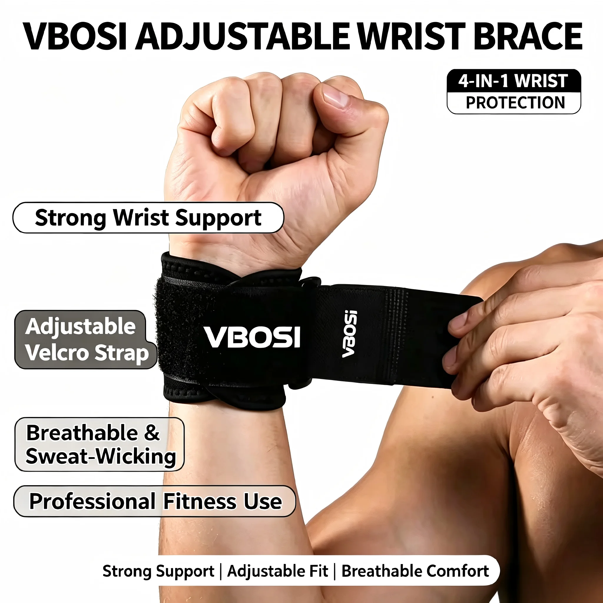 Faixas de Pulso Profissionais  - Wrist Wraps Weightlifting Support avaliação e preço