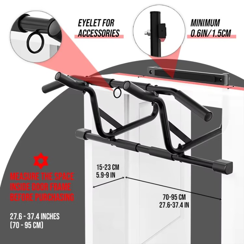 Barra de Exercício Profissiona - Door Pull Up Bar No Screw avaliação e preço