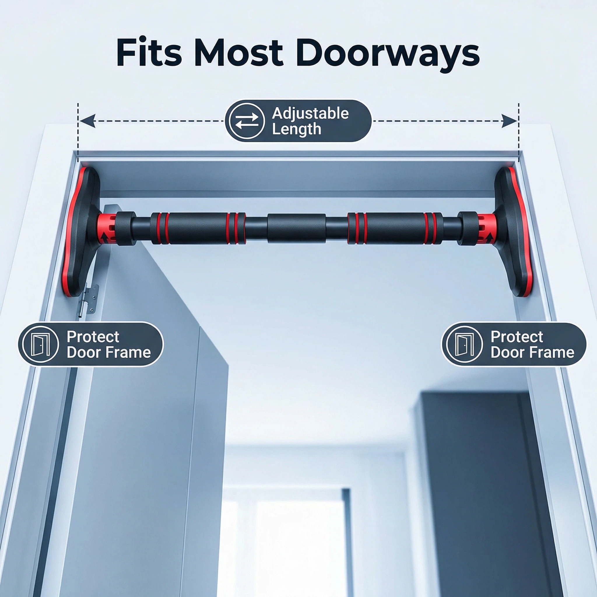 Barra de Exercícios Multifunci - Door Pull Up Bar No Screw avaliação e preço