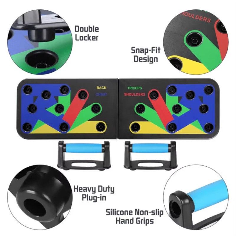 Placa de rack push-up dobrável - Push Up Board Foldable Multi Function avaliação e preço