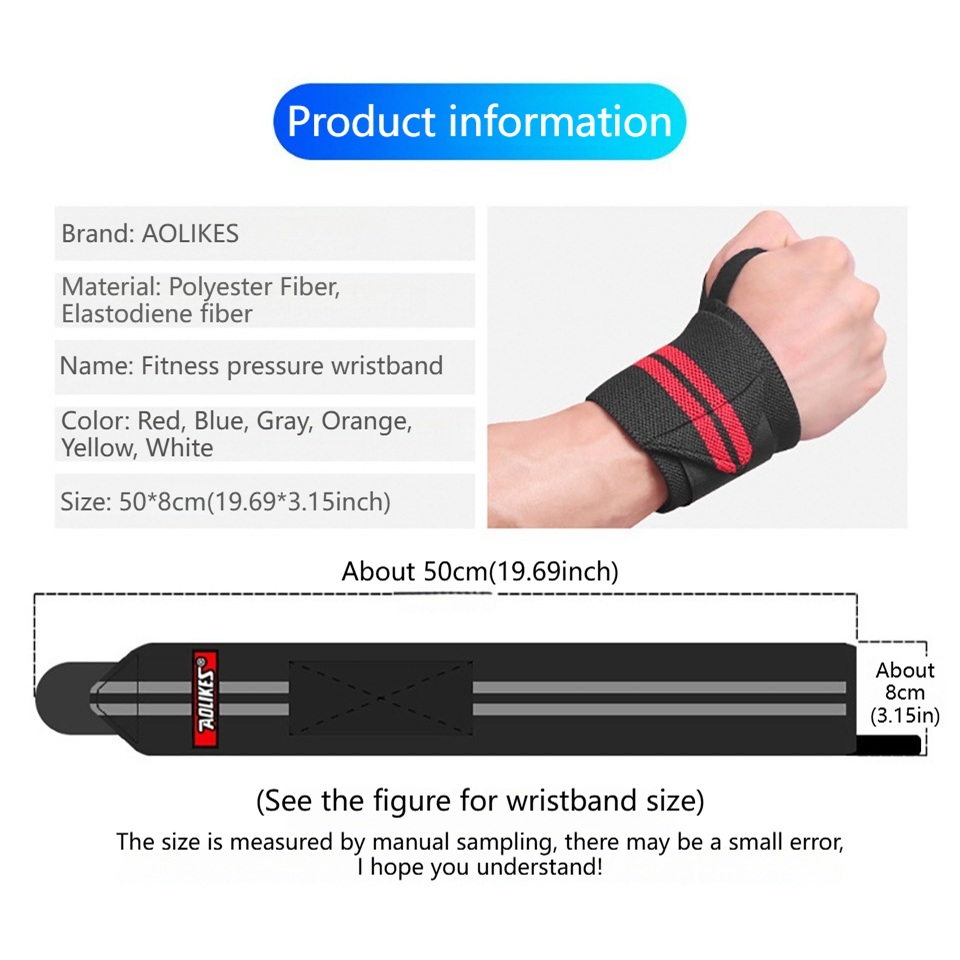 AOLIKES Munhequeiras de Fitnes - Wrist Wraps Weightlifting Support avaliação e preço